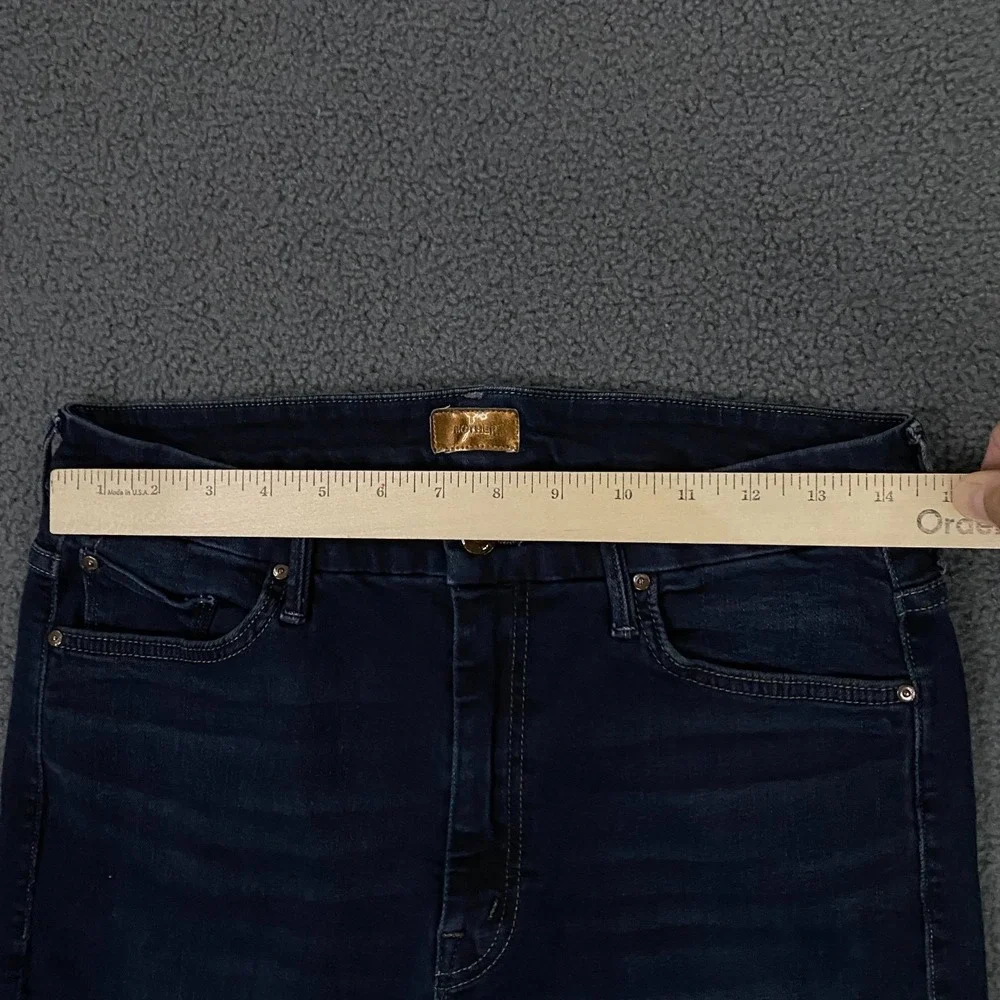 Mother High Waisted Looker Jeans size 30 Coffe Tea or Me? Stretch Denim Skinny